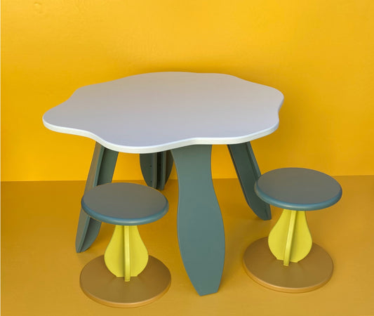 Cloud Table & Stool Set